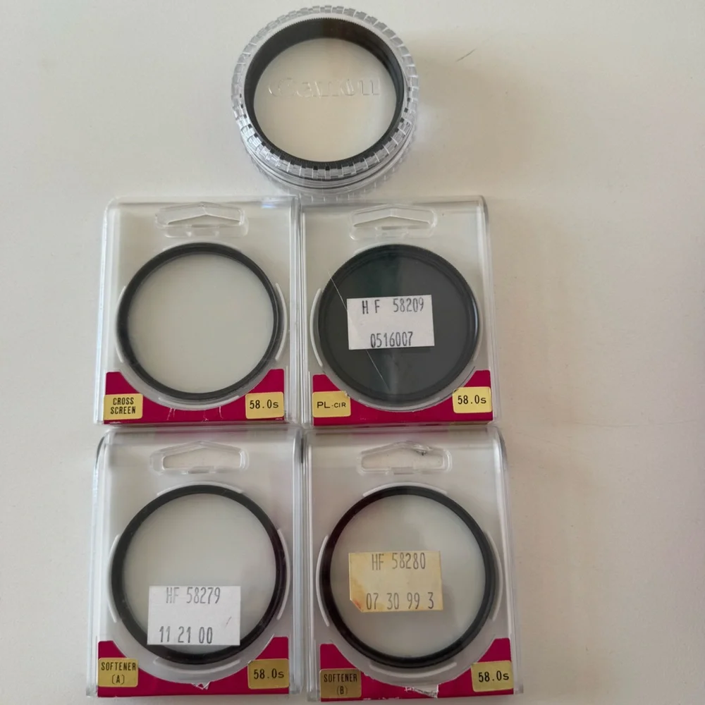 Canon Lens Filters Set 58mm Set of 5